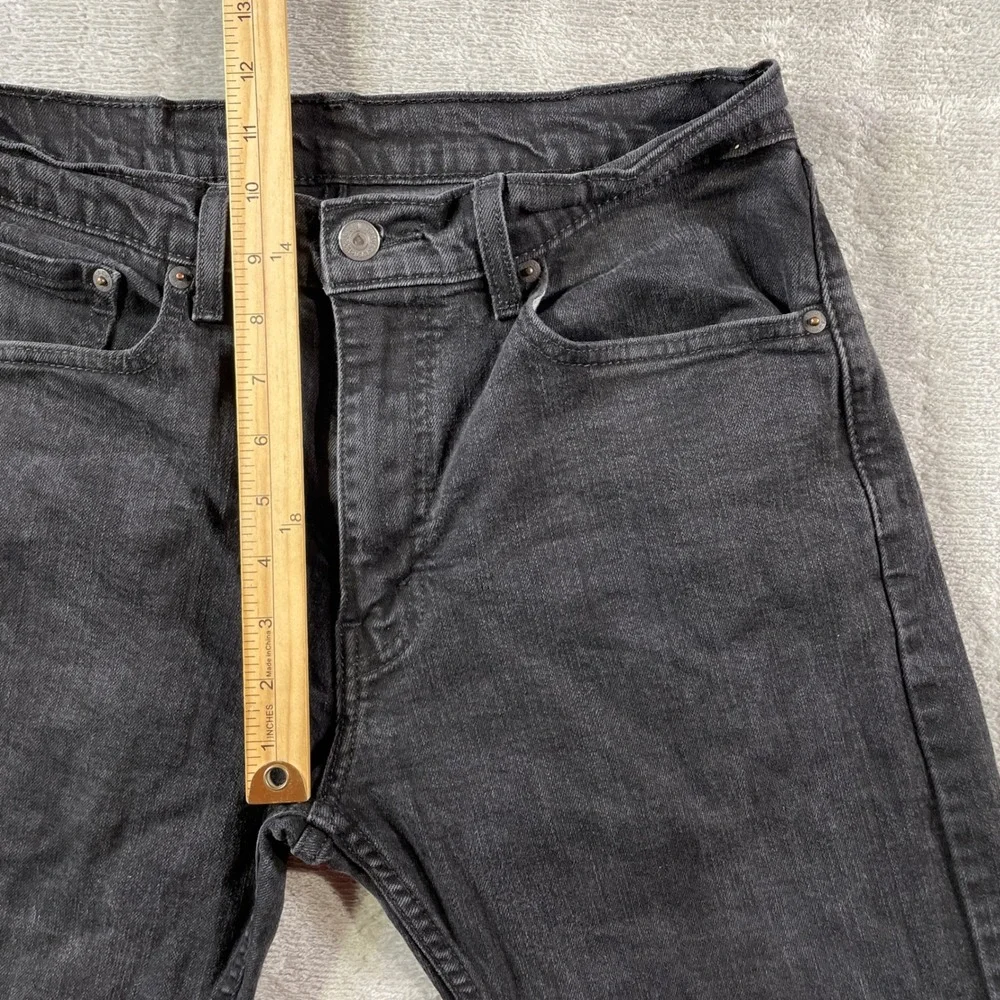 Levis Jeans 505 Mens W33 L32 Black Straight Denim Punk Grunge‎ Rock 31x29